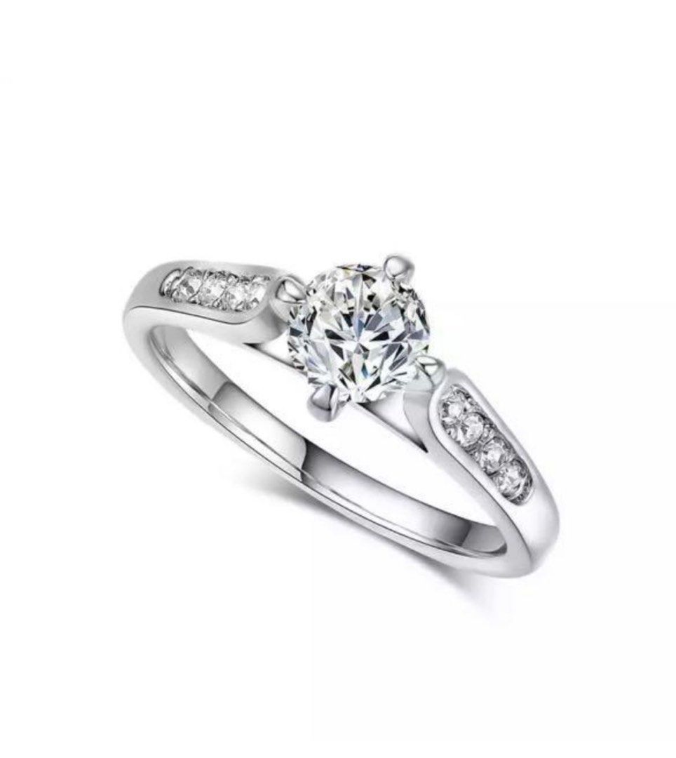 Proposal Ring (Category: Rings) located in Singapore. Submitted by FlamingWings (Listing ID 1229104513, Image 2). Description: 1 carat CZ diamond engagement wedding ring for women. 100% sparkling top quality fine Jewelry Silver US Size 5.5, 6, 7, 8, 9 Rose gold US Size 5.5, 6, 7, 8, 9 Suitable for engagement, wedding ring, valentines day gift, Xmas gift, birthday gift, last minute Christmas gift, dinner, party, clearance sale, CNY accessories, Ti