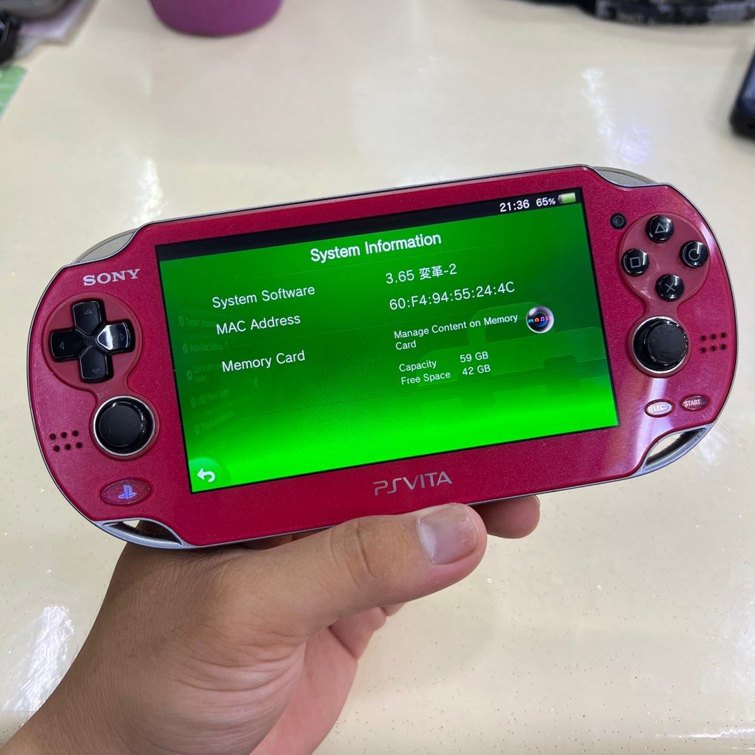 PS Vita 1000 64GB Henkaku, Video Gaming, Video Game Consoles