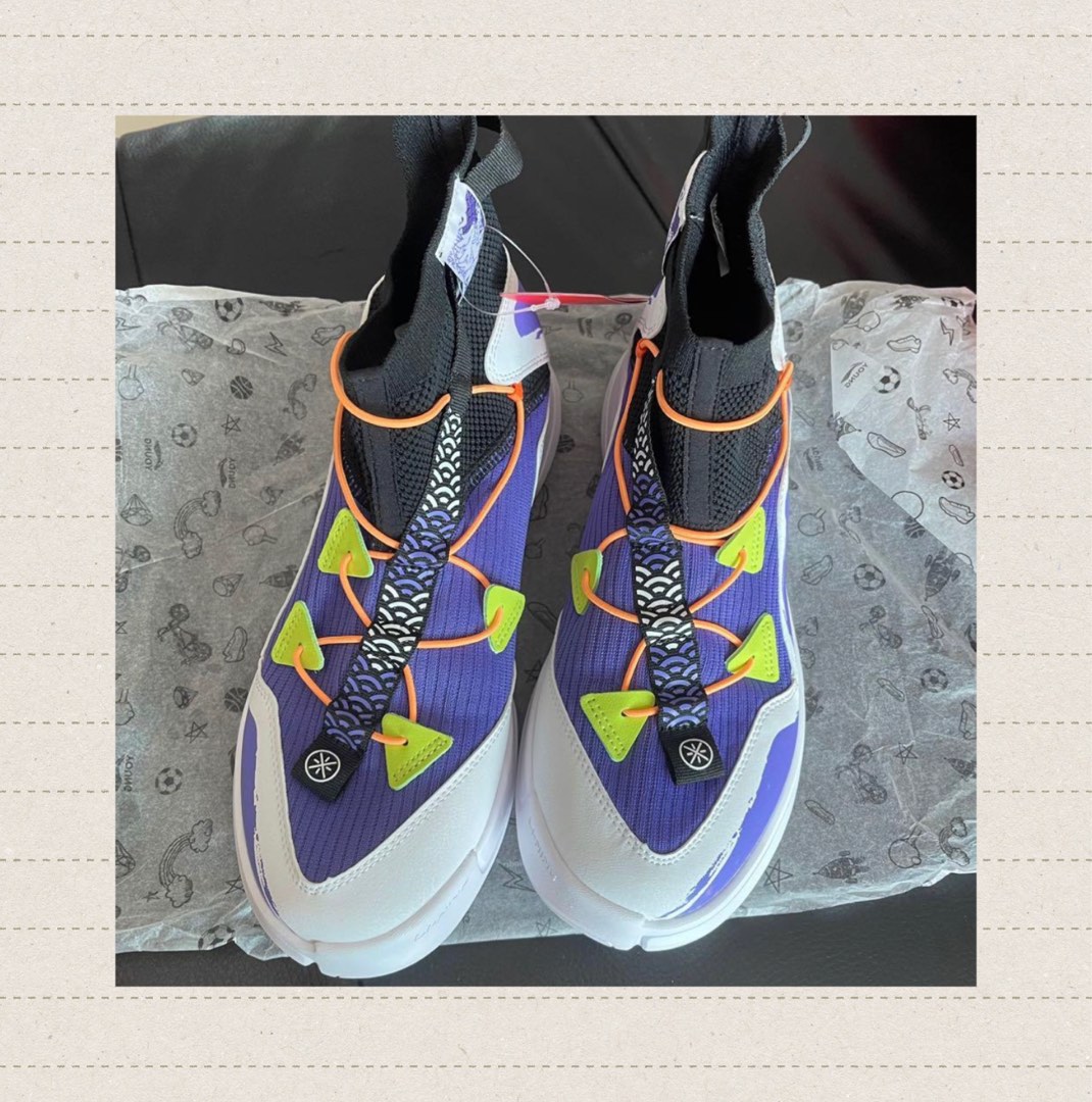 sneakers with purple