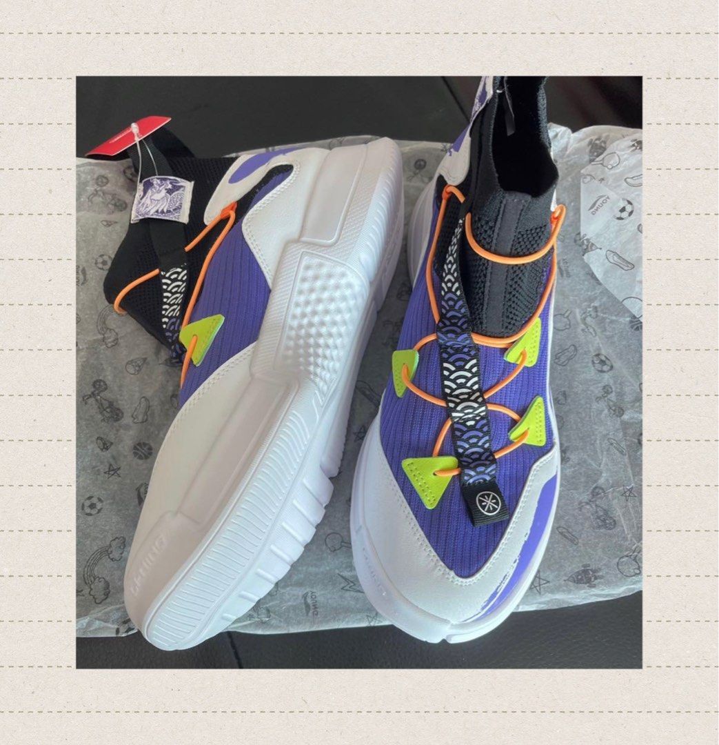 sneakers with purple