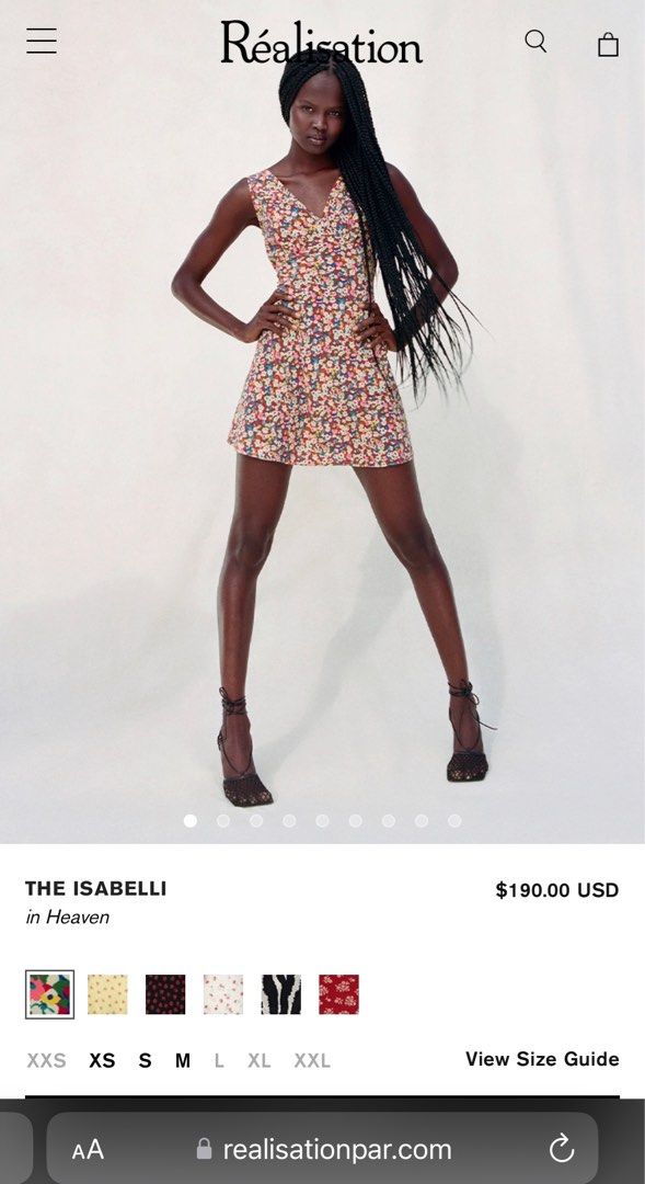 Réalisation Par ~ The isabelli in heaven (Category: Dresses) located in Cebu City. Submitted by angel.energyph2 (Listing ID 1229258702, Image 2). Description: 🏷️ ₱5800 Retail: ₱10k Sizes available: XS, S, M, L, XL Kindly refer to the last slide for the size guide Brand new with tag! 🫶🏼 available for pre-order only. Actual photos posted.