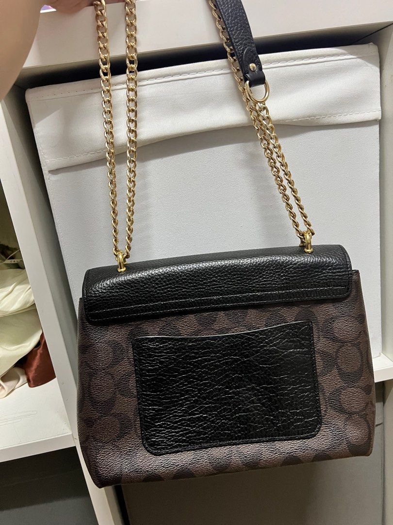 Coach gold store crossbody bag