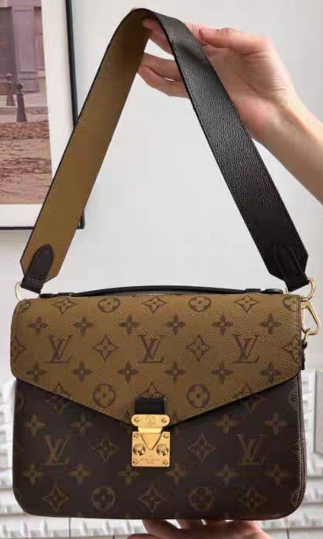 Replacement Leather Bag Strap(double-sided) for LV Pochette Metis