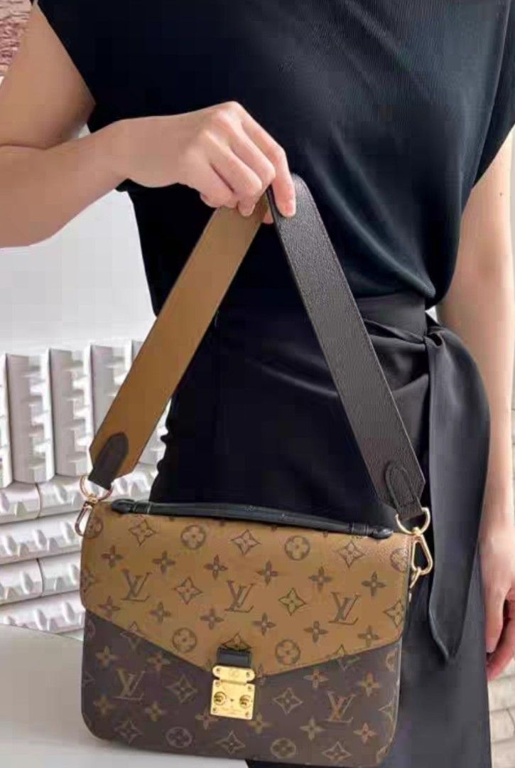 Monogram Canvas+Real Leather Replacement Shoulder Strap Handbags
