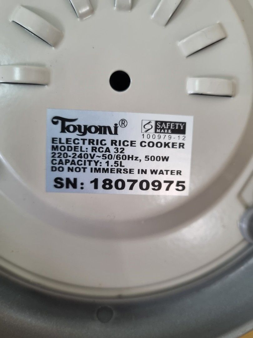 Rice Cooker 2nd Hand, TV & Home Appliances, Kitchen Appliances