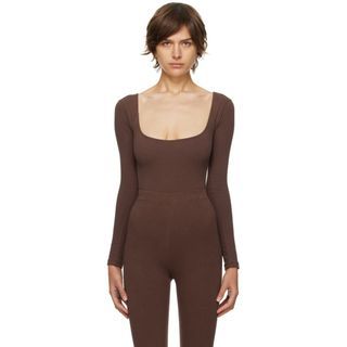 RTP120 Gil Rodriguez El Tigre Long Sleeve Brown Bodysuit