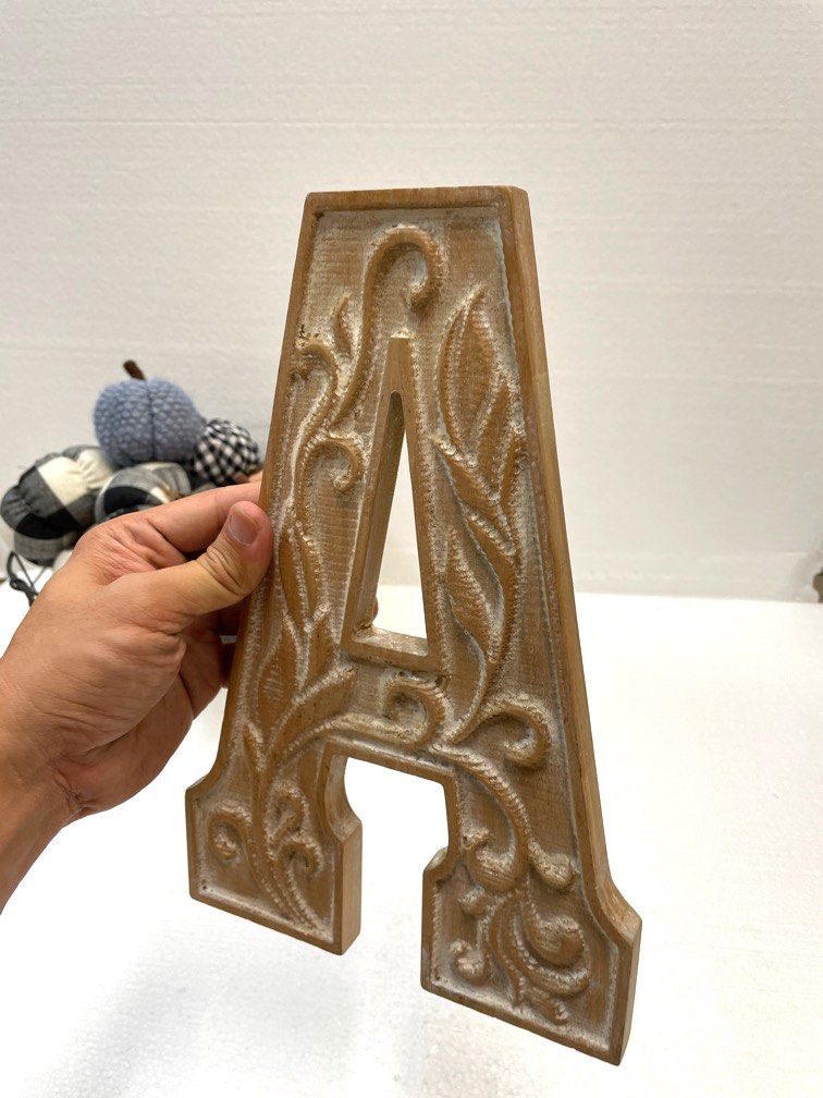 Rustic alphabet A, Furniture & Home Living, Home Decor, Other Home ...