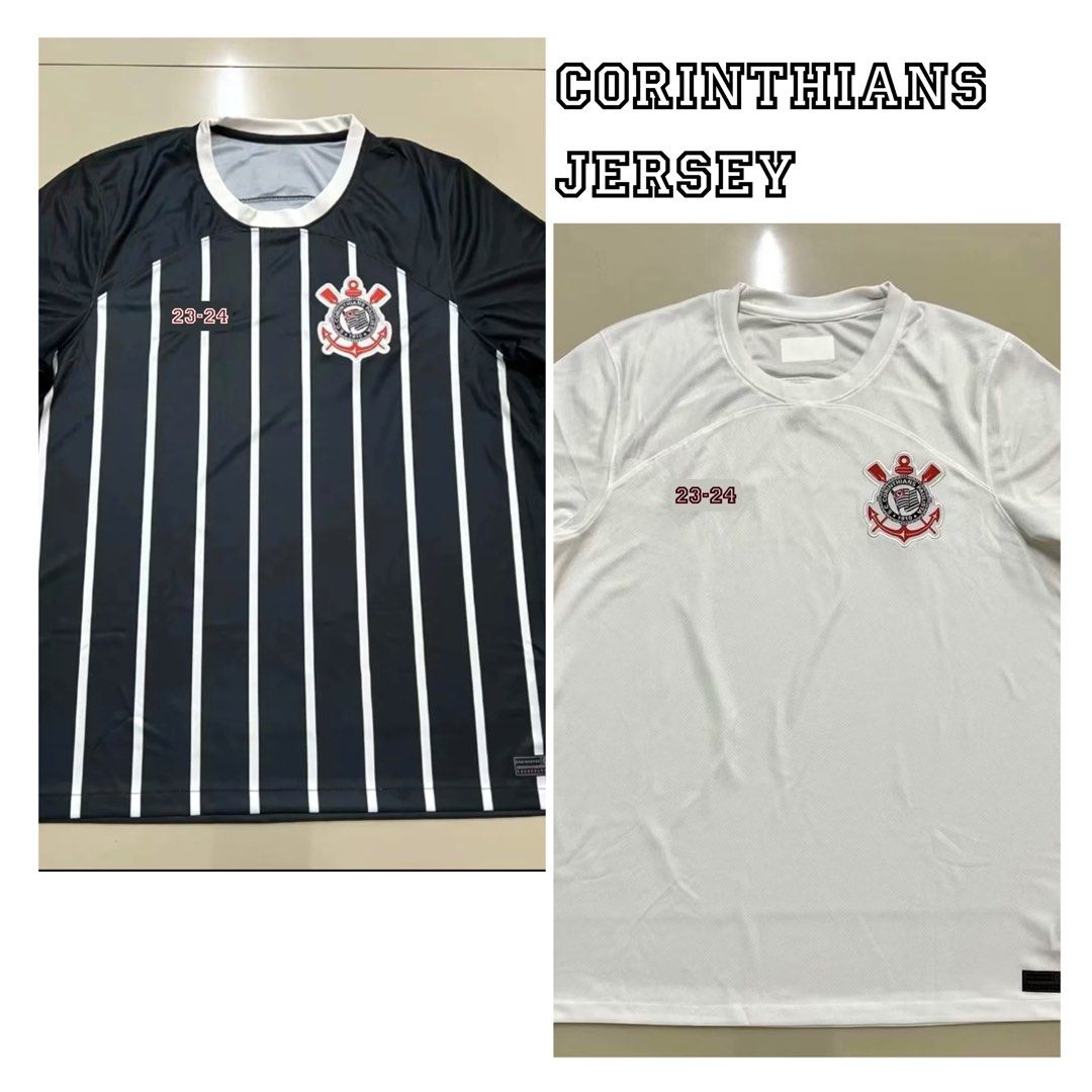 S-4xl) Corinthians Jersey 23-24 Home Away Football Jersey, Men's