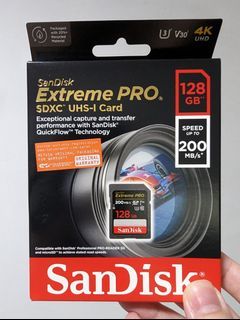 SanDisk Extreme Pro SD Card 128GB 200MB/S UHS-I
