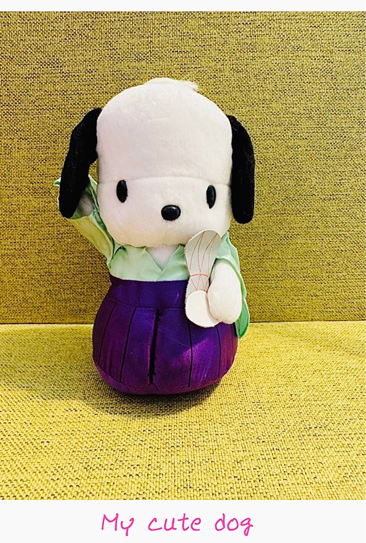 Sanrio 絕版罕有 1999(24年前) Pochacco 公仔PC狗, 興趣及遊戲, 收藏品及紀念品, 古董收藏 - Carousell