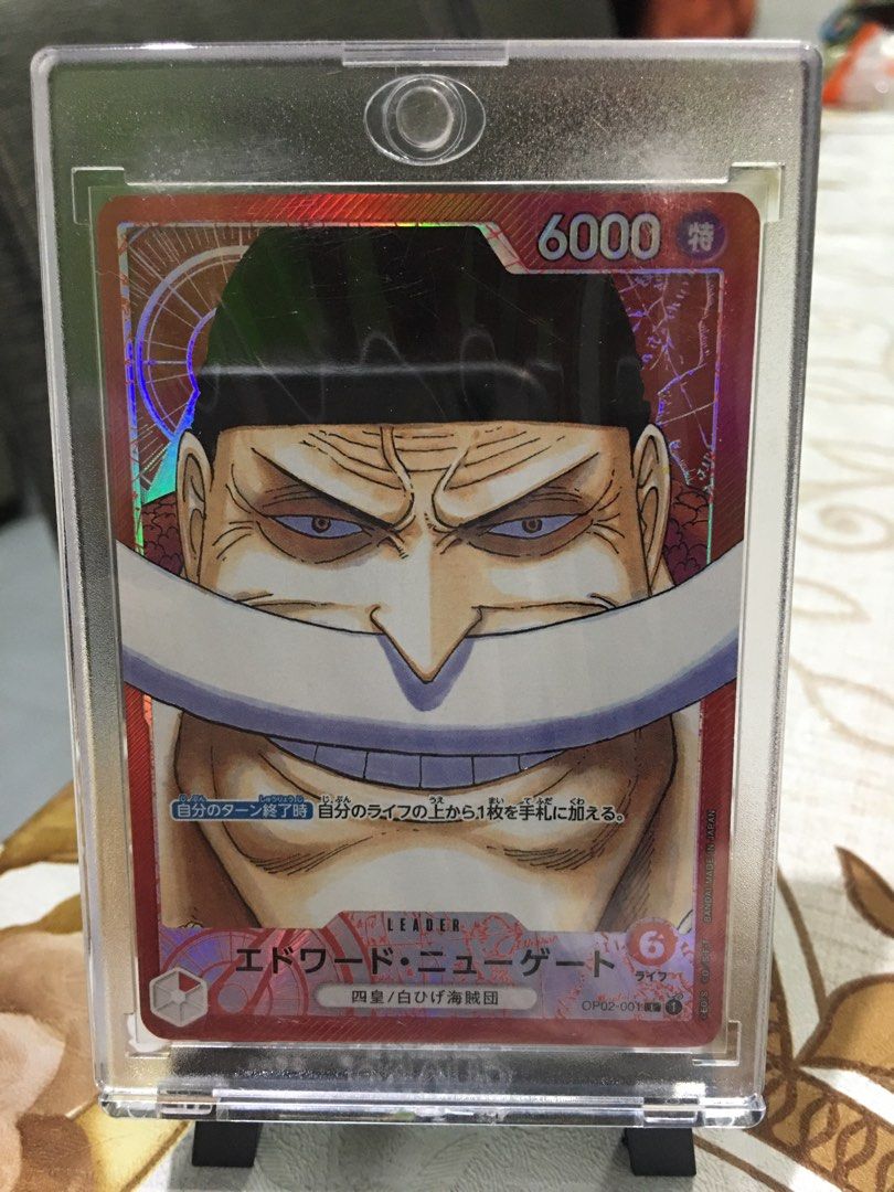 Selling One Piece Card Game OP02 Leader Whitebeard, Hobbies & Toys