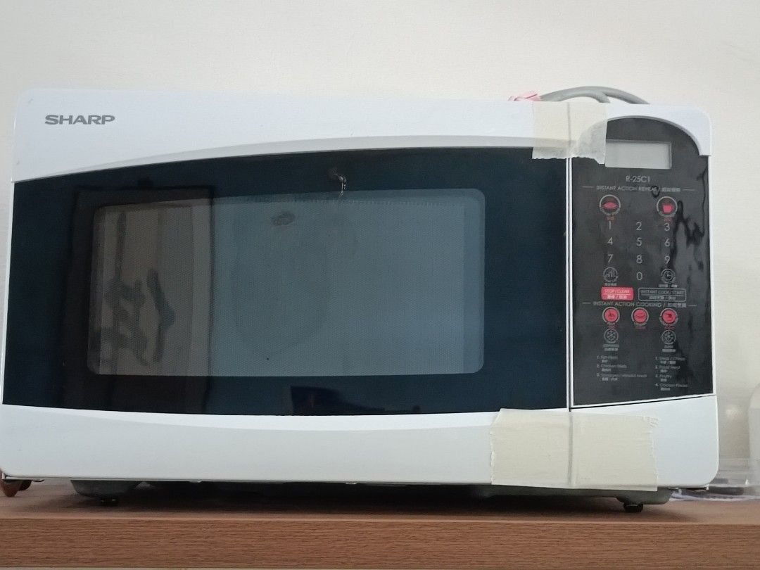 Sharp microwave oven R25C1, TV & Home Appliances, Kitchen Appliances, Ovens & Toasters on Carousell