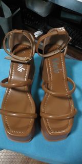 Shein Thin Strappy Ankle Strap Ultra High Platform Sandals