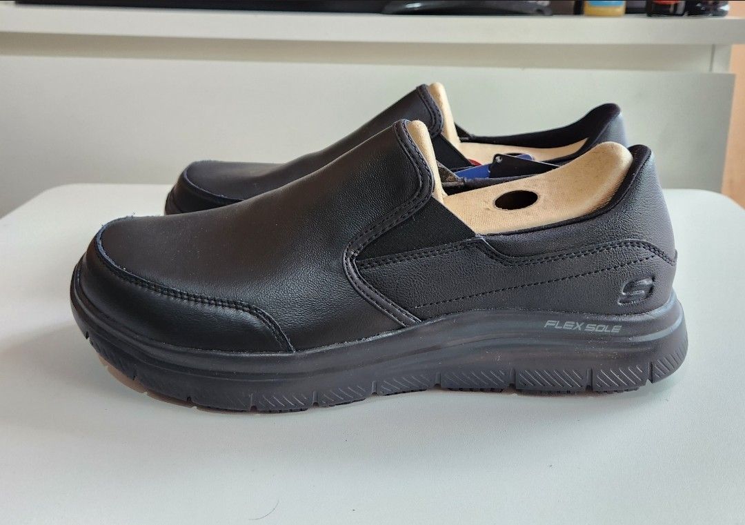 Skechers Flex Advantage SR Bronwood BNIB Genuine Leather Black Size 46  Sepatu Sneaker for sale, Fesyen Pria, Sepatu , Sepatu Formal di Carousell