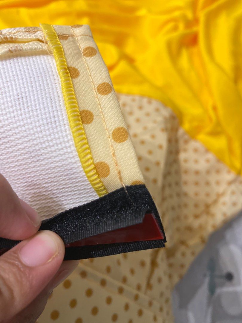 Skirting Meja with velcro tape, Furniture & Home Living, Home Decor