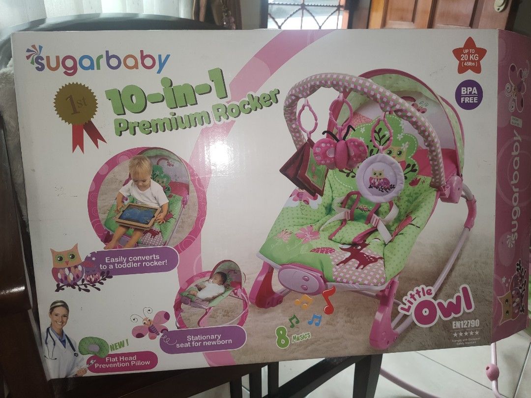 Sugar Baby Bouncer 10 in 1 Premium Rocker Bayi Anak Kereta Kursi Goyang Gendongan Bayi di Carousell