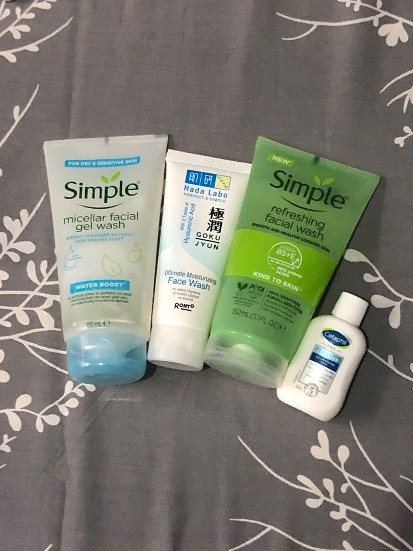 Take All in 1 ( Simple Facial Wash kind to skin & sensitif, Cetaphil