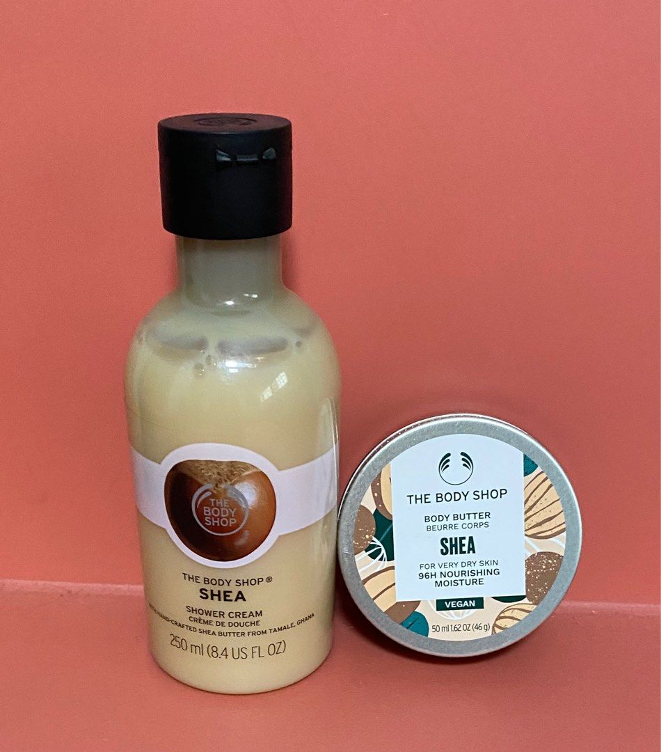 The body shop SHEA shower cream + Body butter, Beauty & Personal Care