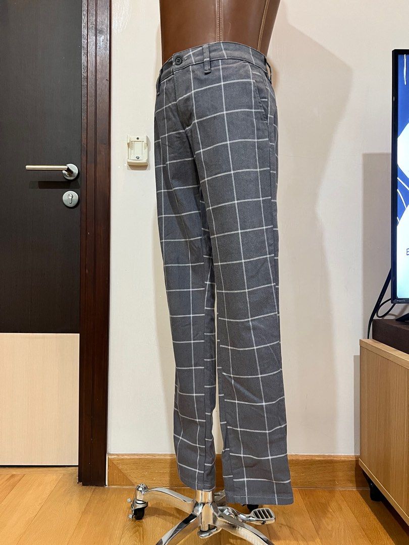 Topman stretch skinny checkered trousers online