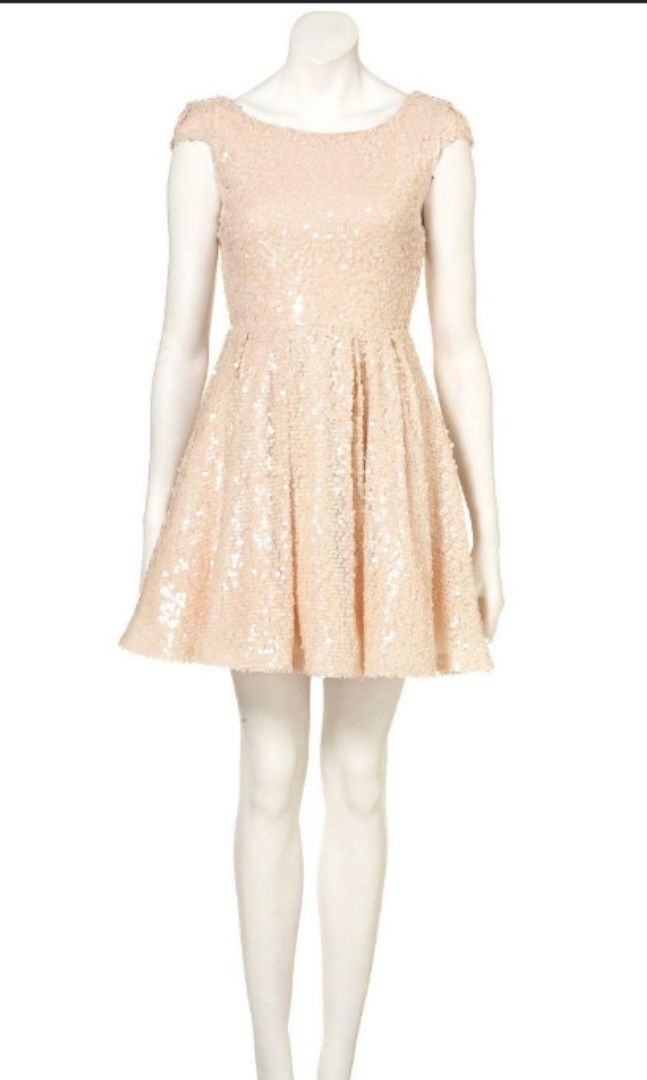 topshop sequin dress pink Women's Bow in | Size Small 100% polyester Topshop sequin dress - Gem