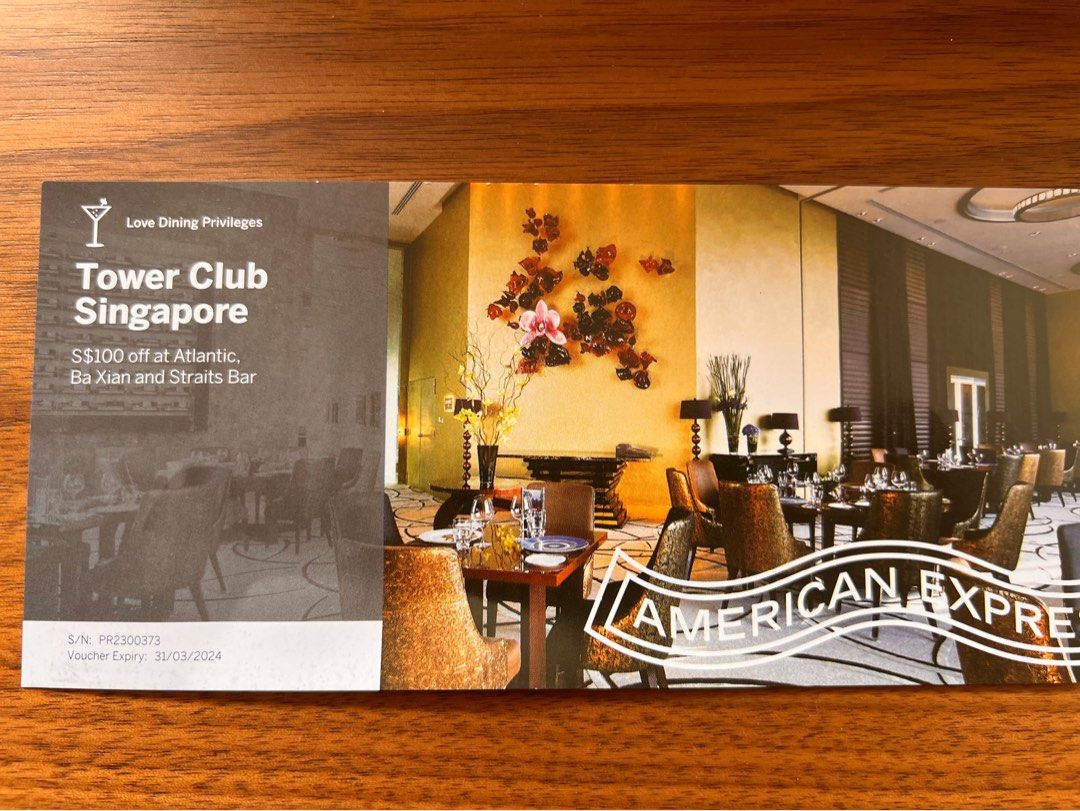 Tower Club Voucher, Tickets & Vouchers, Vouchers on Carousell