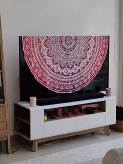 TV console with drawers and storage
