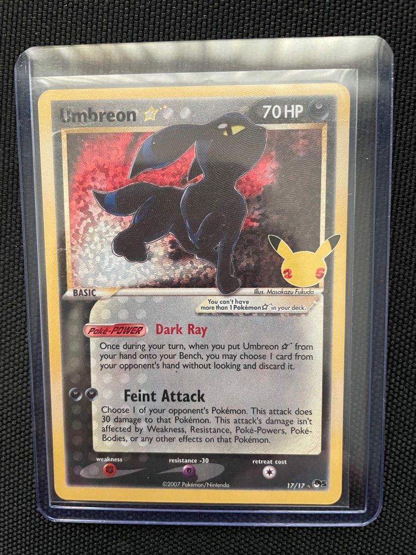 Umbreon Gold Star Celebrations, Hobbies & Toys, Toys & Games on Carousell