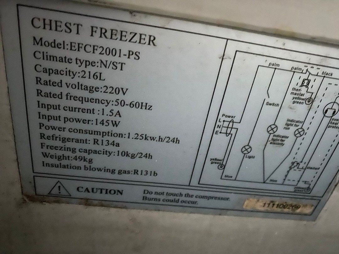 Used Chest Freezer 90, TV & Home Appliances, Kitchen Appliances