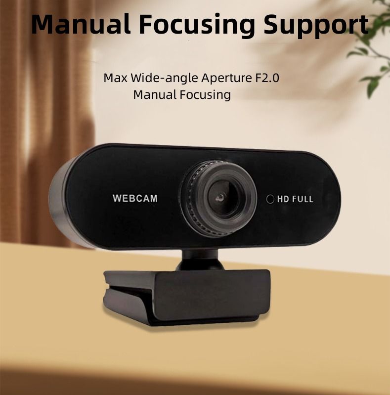 Webcam with Microphone, HD Webcam Privacy Cover, Webcam for Desktop ...