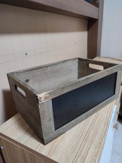 Wooden Crate Box Organizer