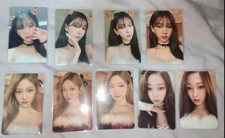 wts aespa pink christmas random trading card