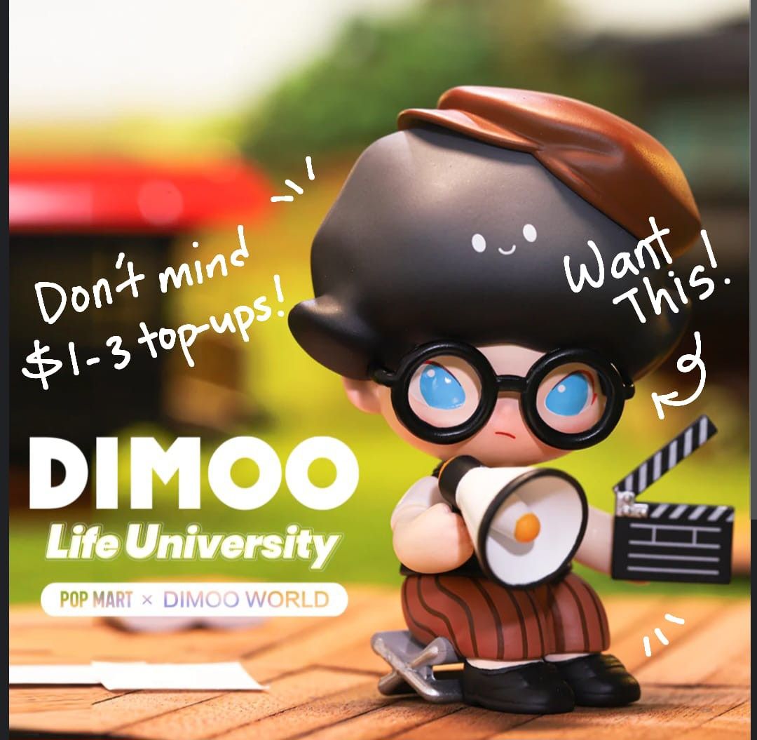 WTS/WTT POP MART DIMOO PUCKY LIFE UNIVERSITY CHRISTMAS PORTMART