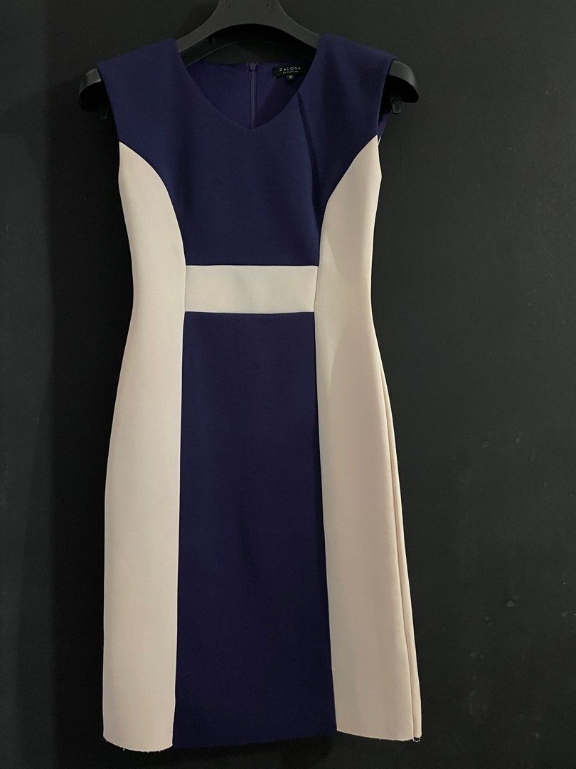 Colour block dresses for shop work