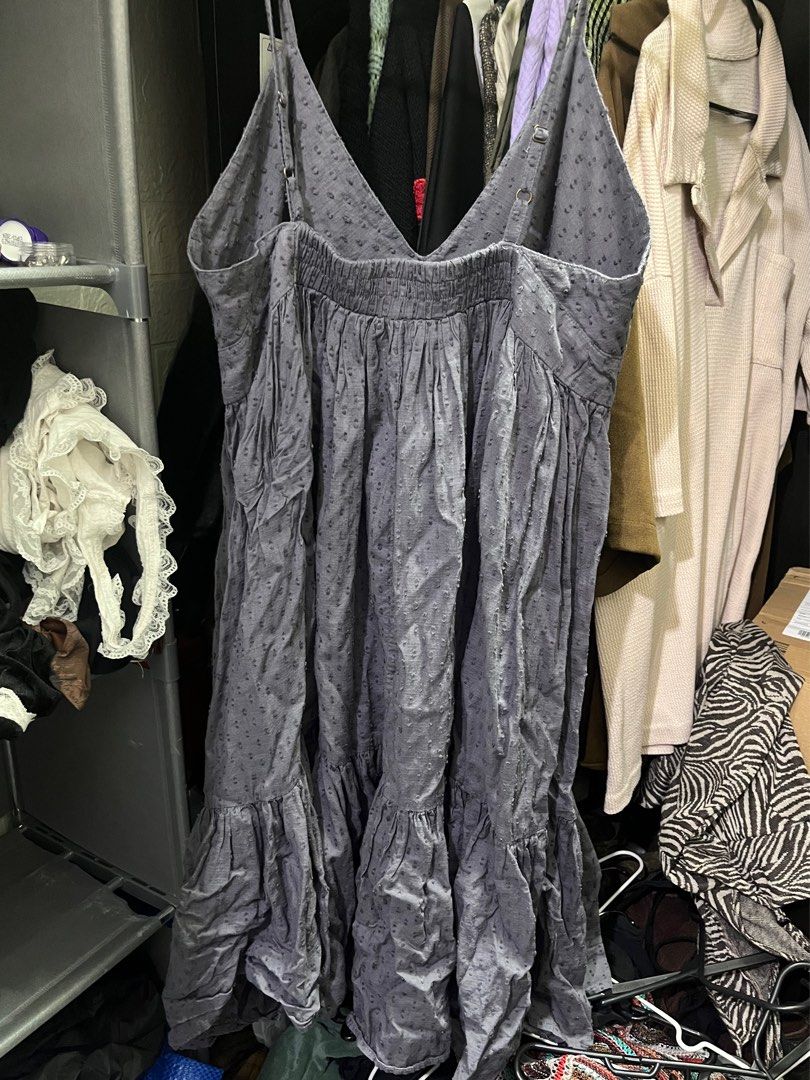 zara basic grey baby doll sleeveless short dress, Women's Fashion, Dresses  & Sets, Dresses on Carousell