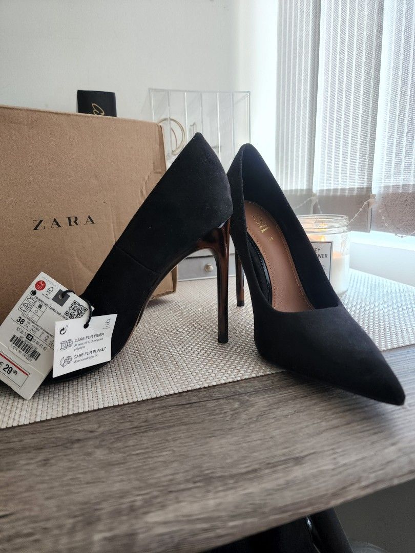 Zara black stilettos outlet