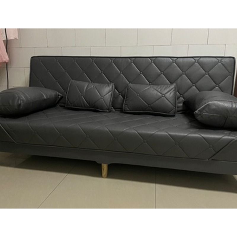 180cm Sofa Bed Dark Grey Green Blue