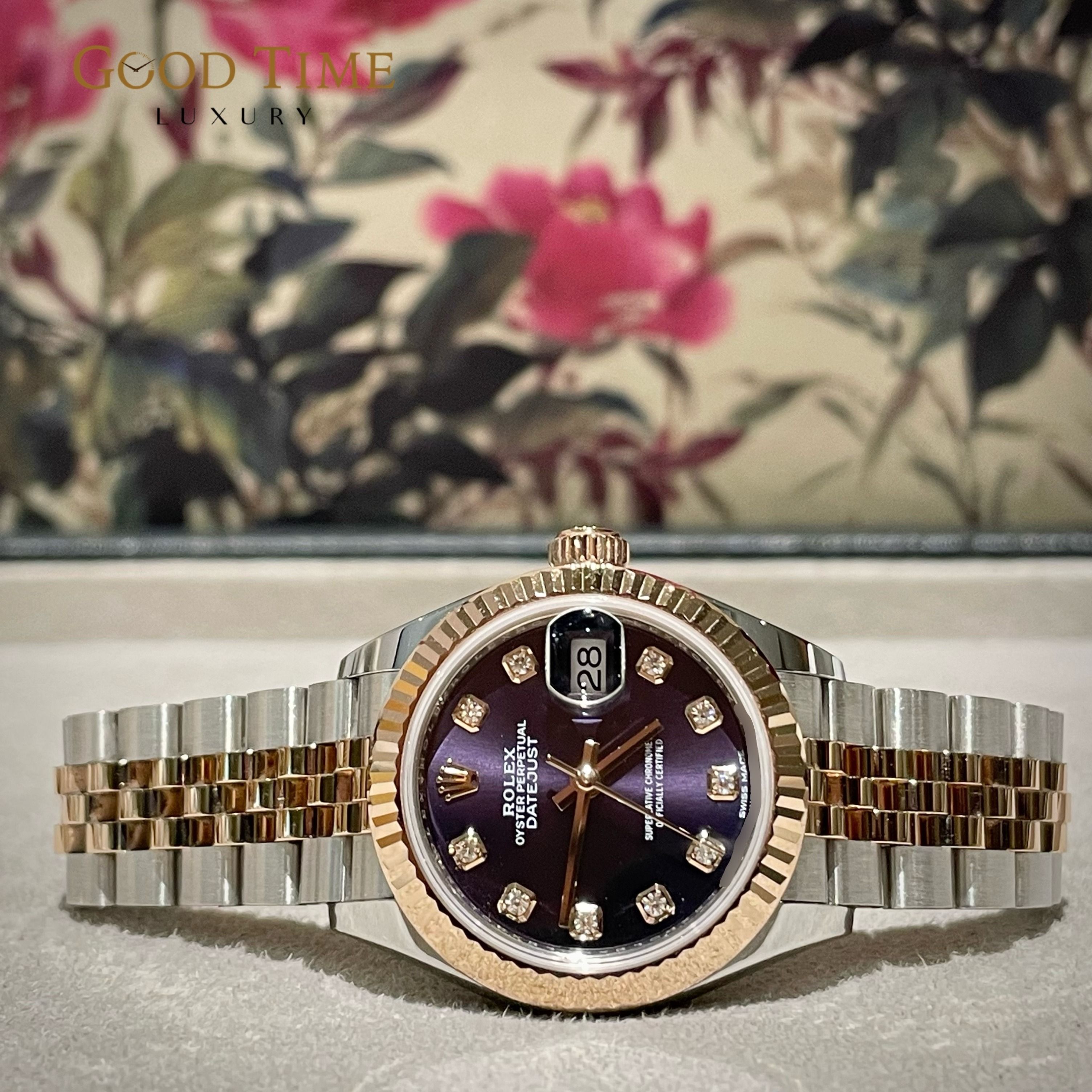Purple rolex deals watch