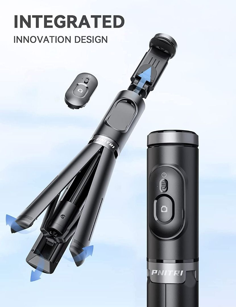 2630) SELFIE STICK TRIPOD, INTEGRATED PORTABLE SELFIE STICK WITH