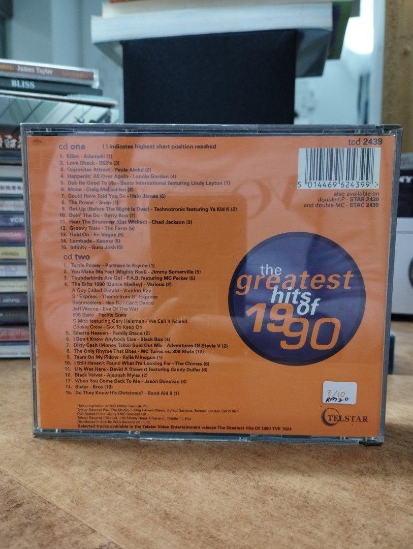 2cd-the-greatest-hits-of-1990-hobbies-toys-music-media-cds