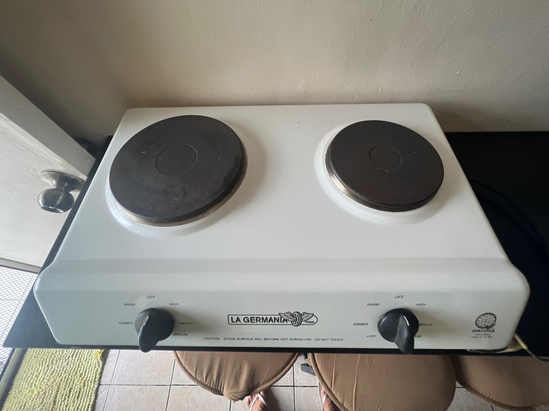 2nd hand Electric Stove La Germania White Aesthetic Good as New, TV