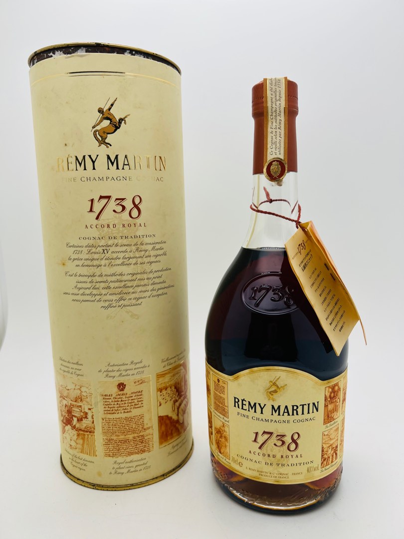 舊酒人頭馬年份乾邑Remy Martin 1738 Cognac 700ml, 嘢食& 嘢飲, 酒精