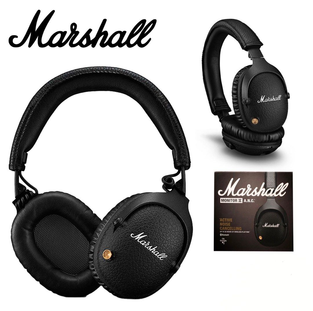 日本製 vh g Marshall MONITOR ANC Black マーシャル | www