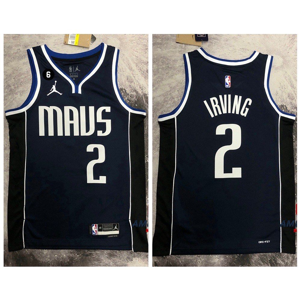 Dallas Mavericks #2 Kyrie Irving Navy Statement Edition Stitched Basketball  Jersey