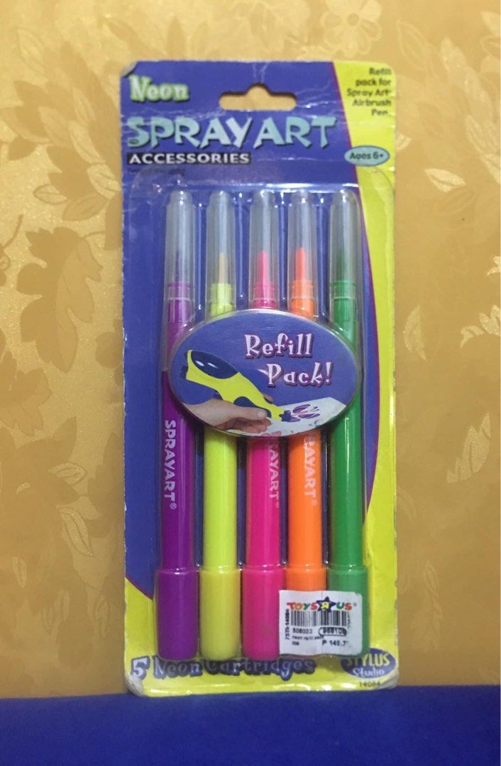 🧸 Neon SPRAY ART Pens 🧸 (Category: Craft Supplies & Tools) located in Dasmarinas. Submitted by xavier_and_tracy (Listing ID 1224435486, Image 1). Description: 🧸 Neon SPRAY ART Pens 🧸 • Brand: Stylus Studio • Condition: Brandnew • Quantity: - 5 Different Color Pens 💰 Php180 💰.