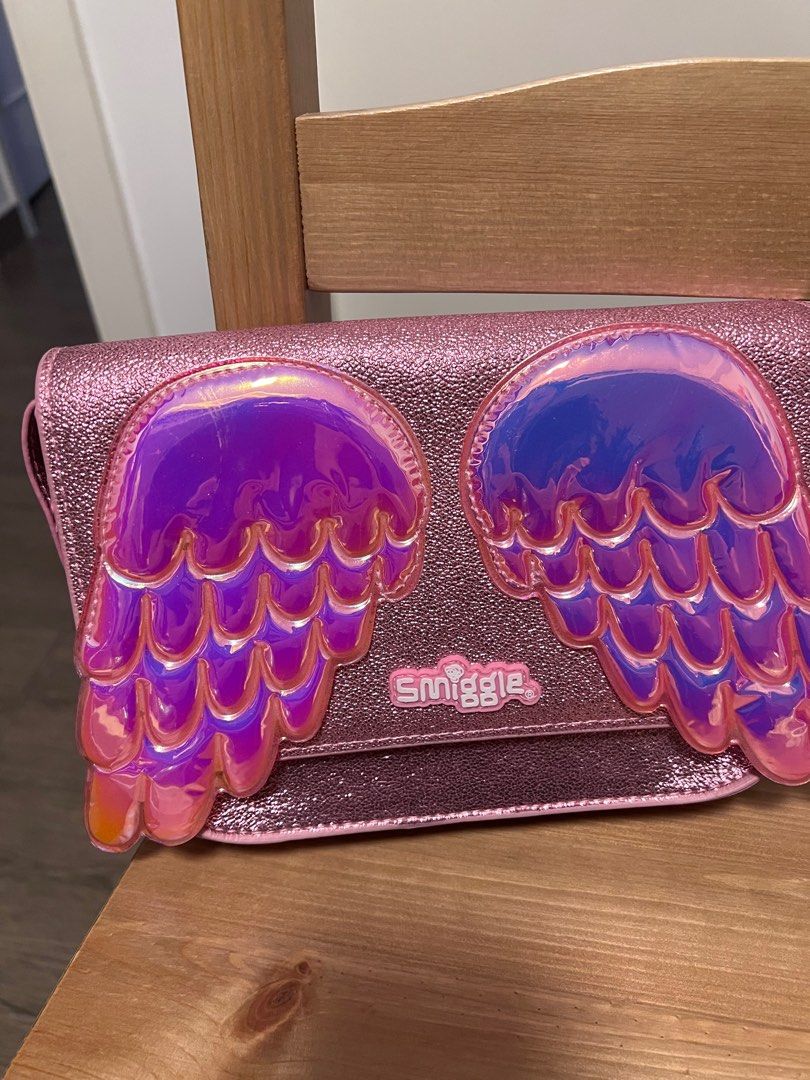 smiggle bag pink angel wing bag Carousell