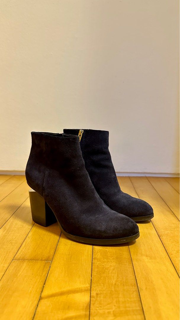 Alexander Wang Gabi Boots Navy Blue Suede 37