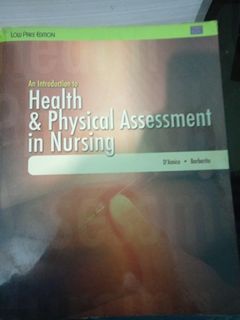 An introduction to Health and Physical Assessment in Nursing by D'Amico