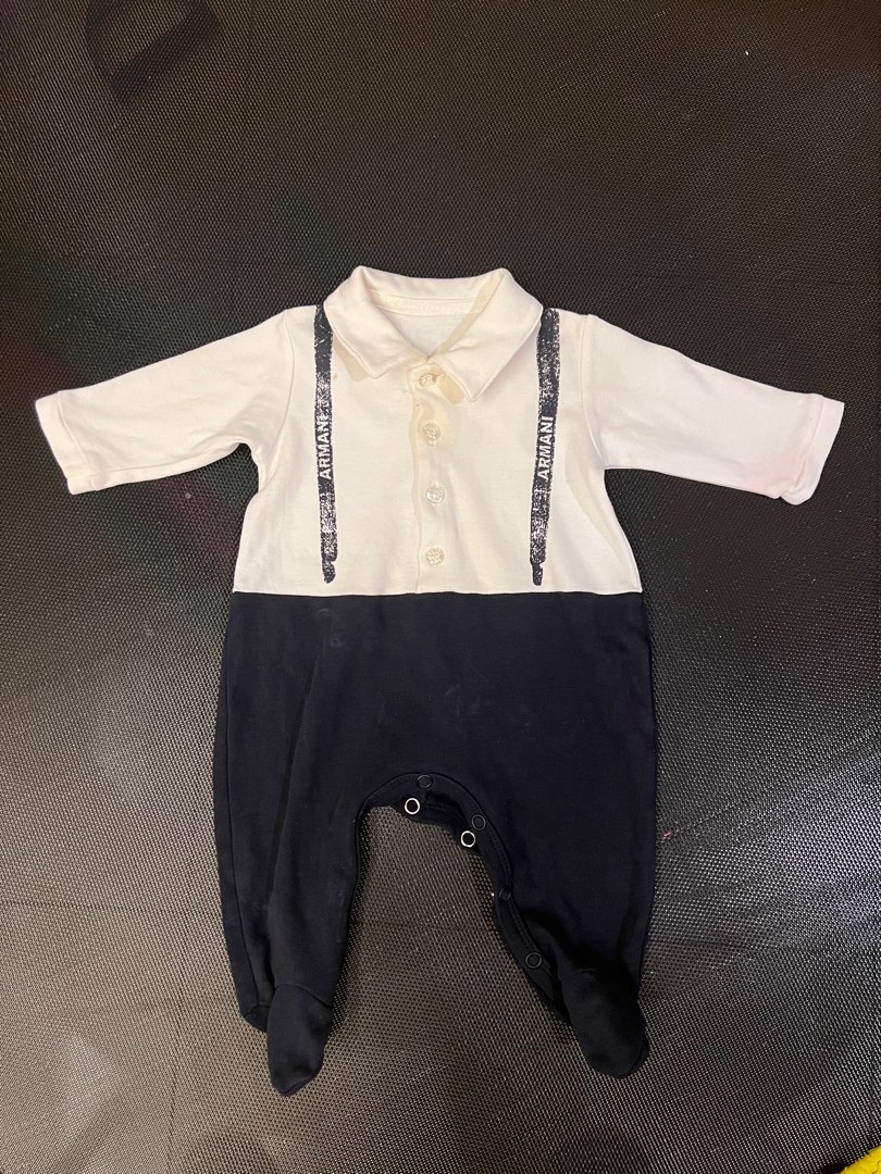 Armani baby romper clearance