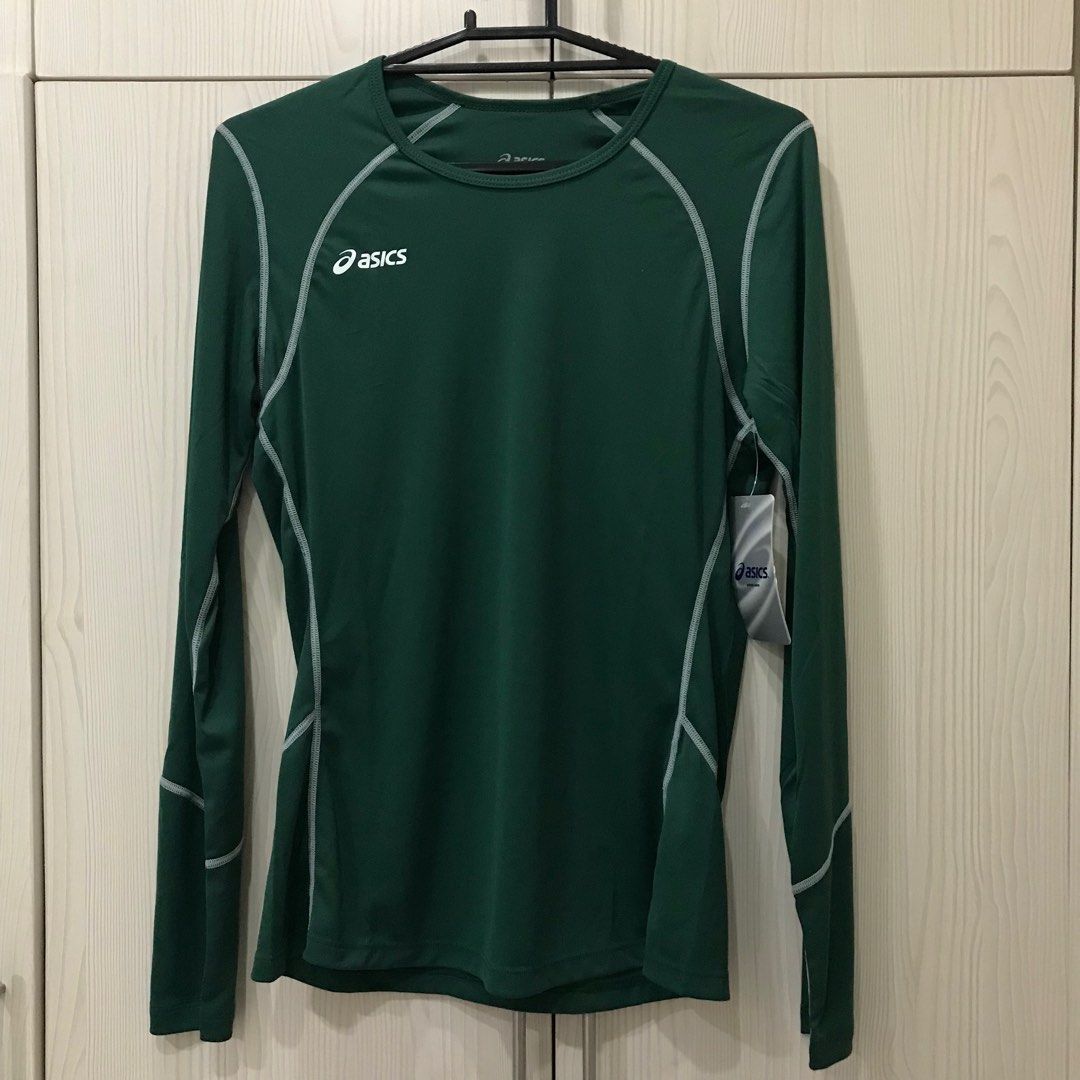 Asics dri-fit jersey (womens) (Category: Activewear) located in Bulacan. Submitted by kallyseconds (Listing ID 1224388286, Image 1). Description: Brand: Asics Type: Dri-fit long sleeves jersey Size: Medium Color: Green For women Made in USA Brand new Original With tag Bought in US Original price: US$42.00 No swap No return No meet-up For shipping only (shipping fee will be shouldered by the buyer).