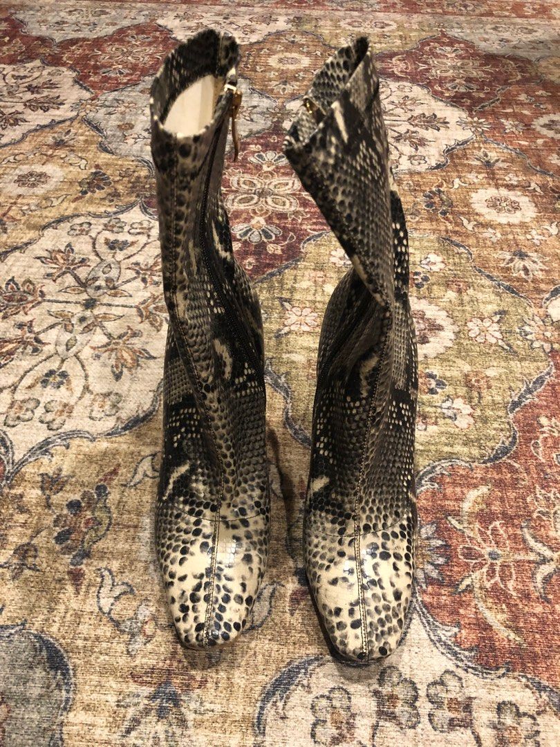 public desire snake print boots
